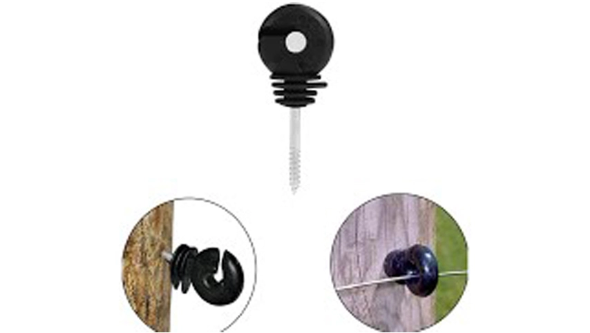 Electric Fence Insulator Screw-in Fence Ring Post Wood Post Insulator