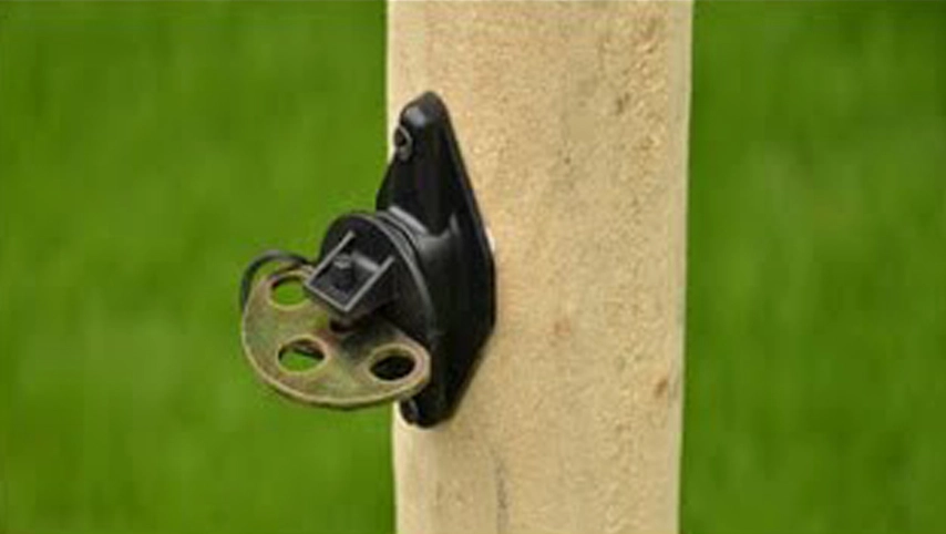 Pinlock Insulator with 3 Point Gate Connector, Electric Fence Gate End