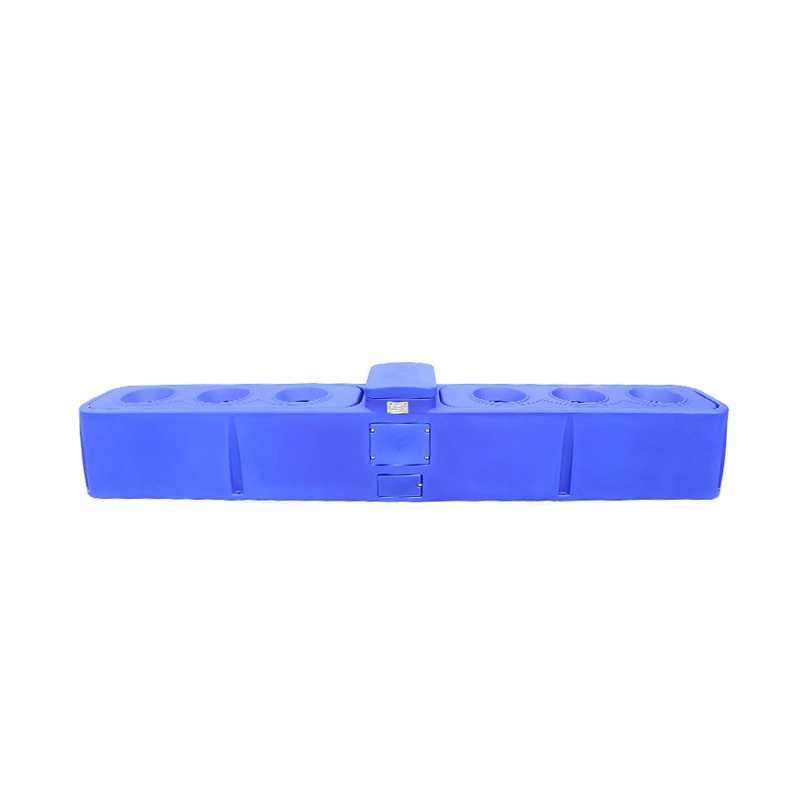 blue cattle water trough