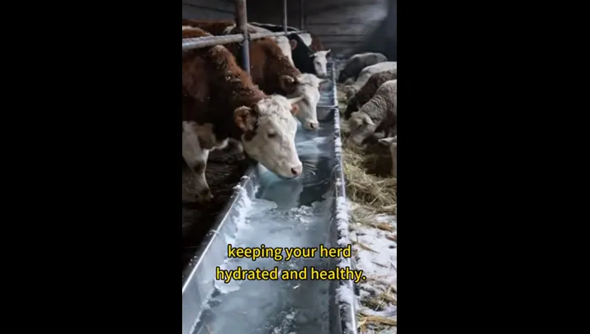 Cow Drinking Water Bowl