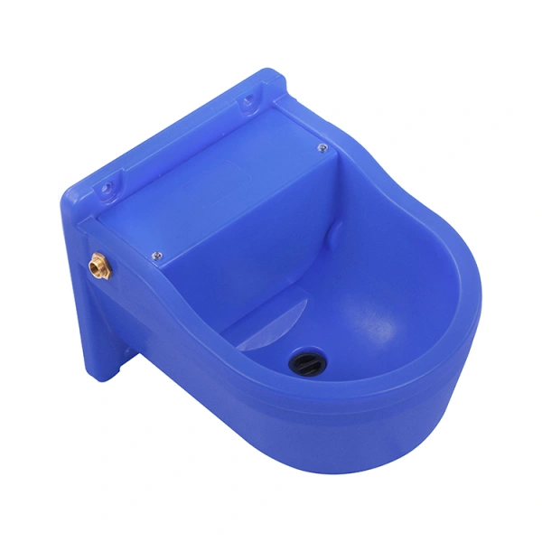 Automatic cow drinking bowl made by one-time rotomolding, impact-resistant polyethylene